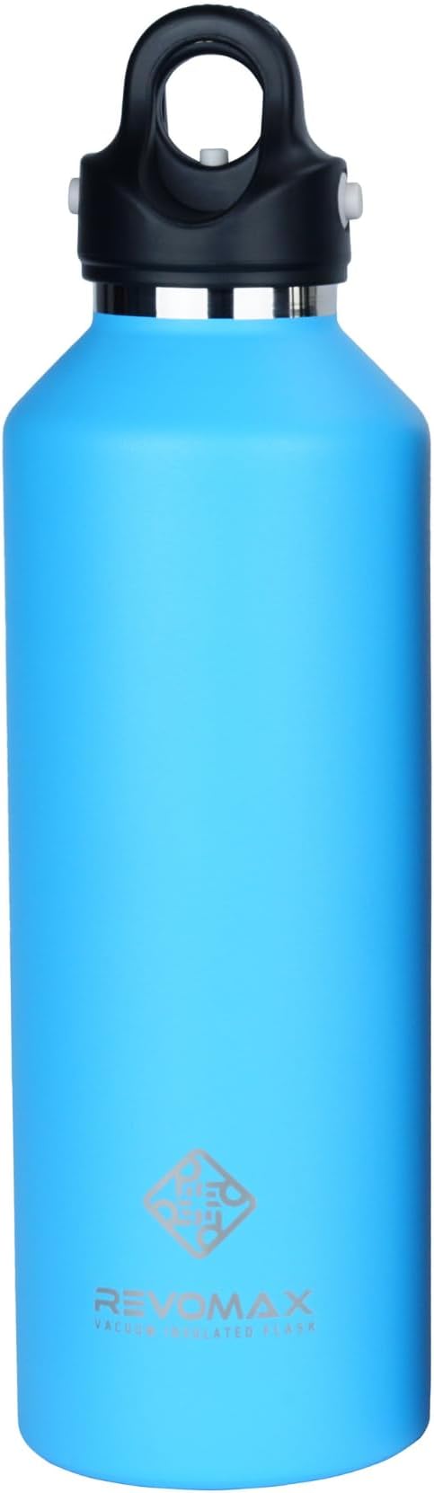 Stainless Steel Vacuum Insulated Water Bottle with Twist-Free Lid, No-Screw Insulated Tumblers, Portable Thermo Flask for Cold or Hot Beverages (LIGHT BLUE)