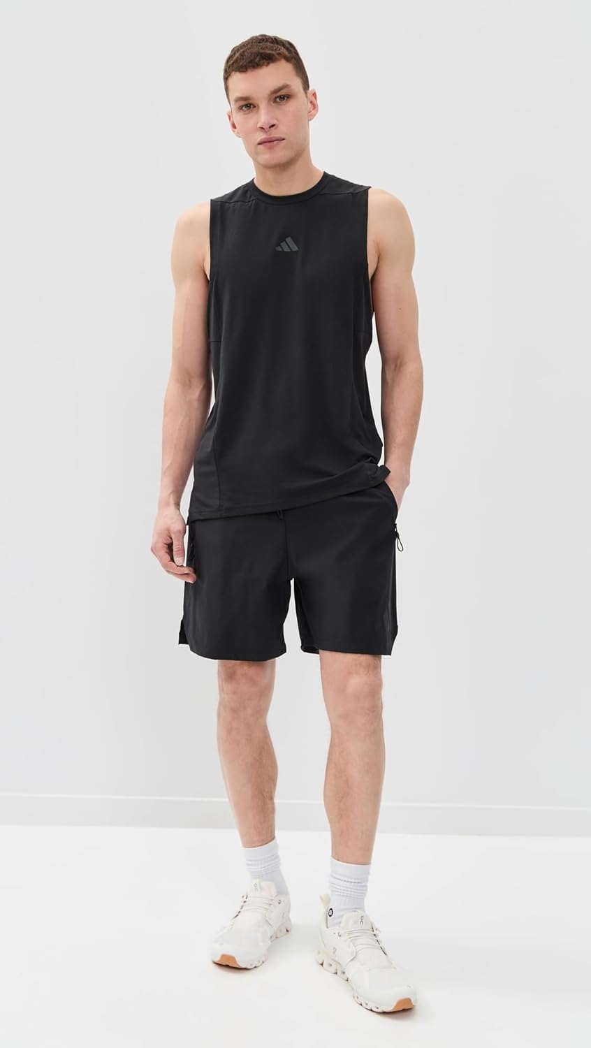 adidas Mens Designed for Training Workout Tank Top