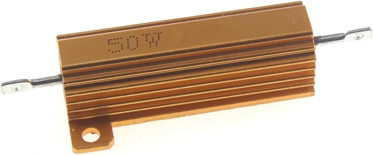 5PCS RX24 50W Resistor 0.1R 0.2R 0.3R 1R 2R 3R 4R 5R 6R 8R 10R 12R 15R 20R 25R 30R 50R 100R 200R 500R 680R 1K 2K 2.2K 10Kohm(30R)
