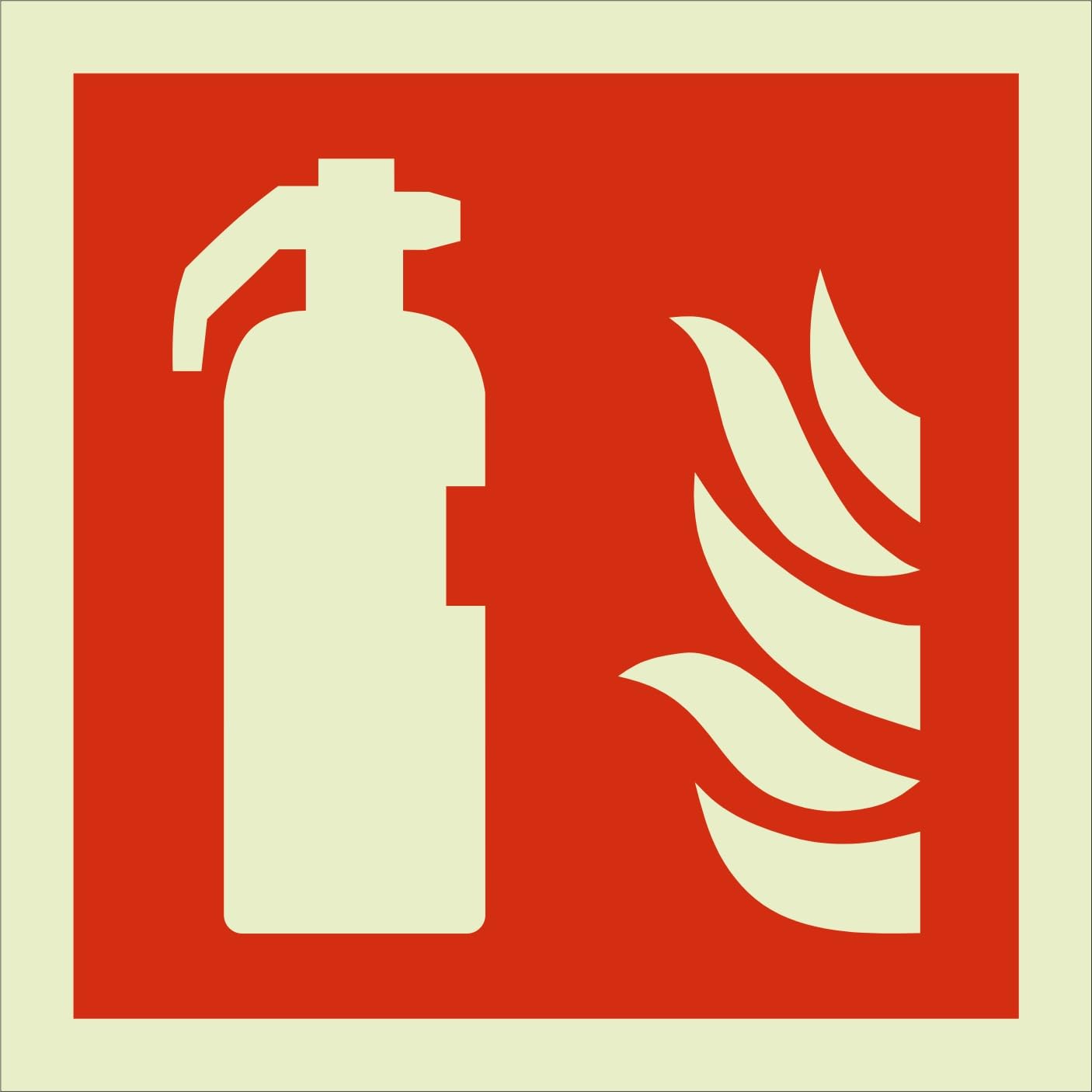 fire extinguisher sign sticker, Night Glow Radium Illuminate PVC Waterproof Sticker-image-23