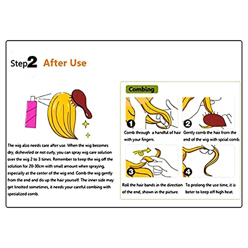 Perucas Cruella, meio-preto, metade branco, peruca para cosplay de bruxa de filme, peruca ondulada c