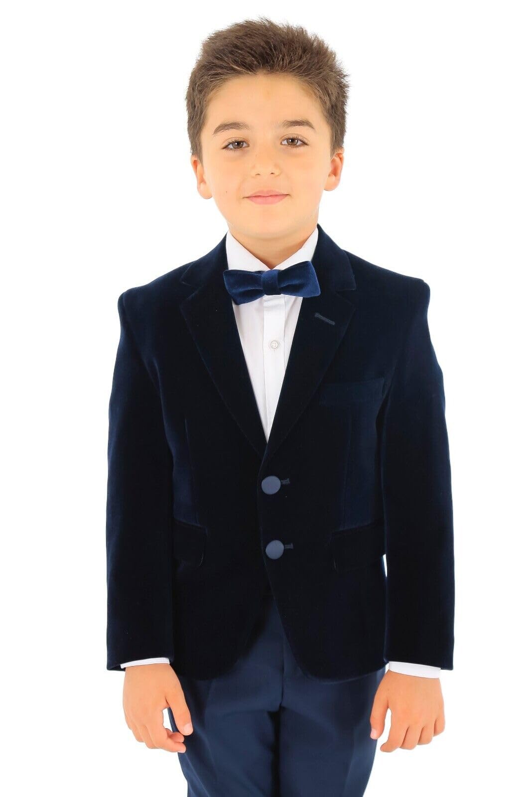 Blazer Coupe cintrée en Velours pour garçon, Veste d'hiver Formelle pour dîner de Mariage, Anniversaire
