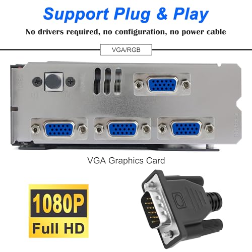 MEIRIYFA VGA Dummy Plug 2Pack 1920x1080P 60Hz miniatura 5