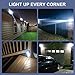 ZOOKKI Solar Outdoor Lights -120° Illumination Solar Motion Sensor Lights Outdoor - IP65 Waterproof Wireless Security Outdoor Solar Powered Lights for Garden Fence Patio Deck（28LED 4-Pack）