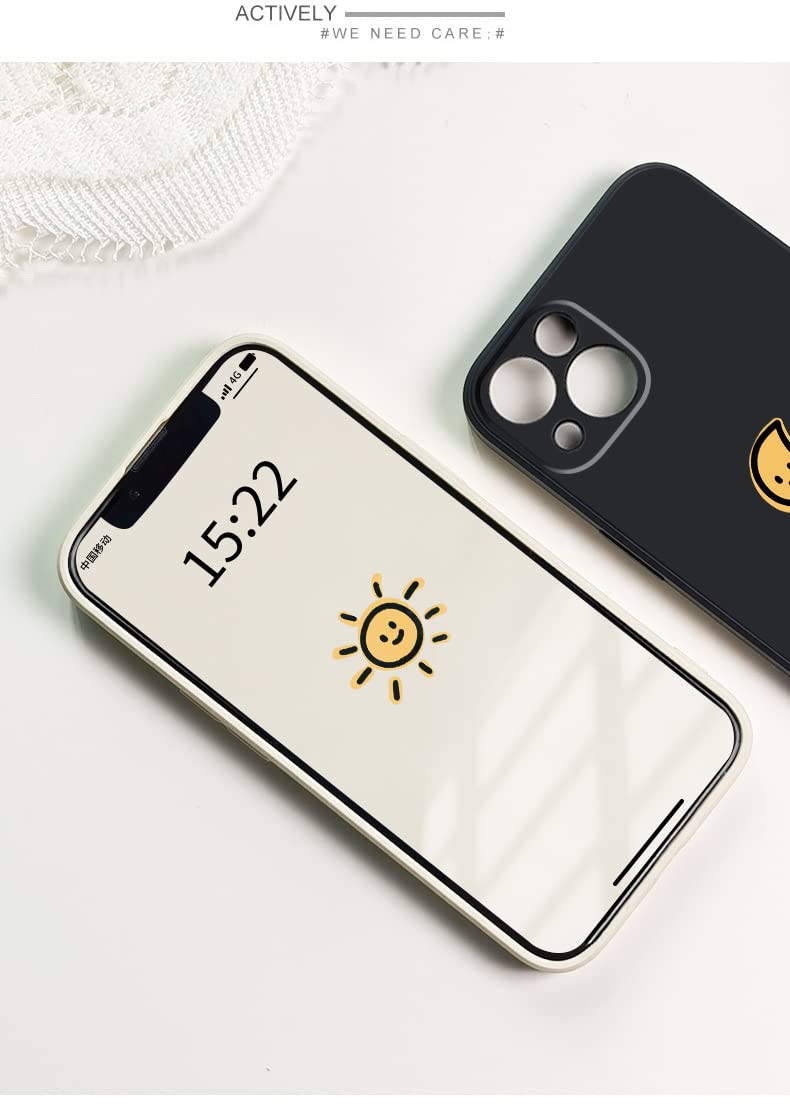 太陽iPhone 14 ケース付　値段交渉可能 Amazon.co.jp: 可愛い スマホカバー 月 太陽 iPhone14用 シリコン