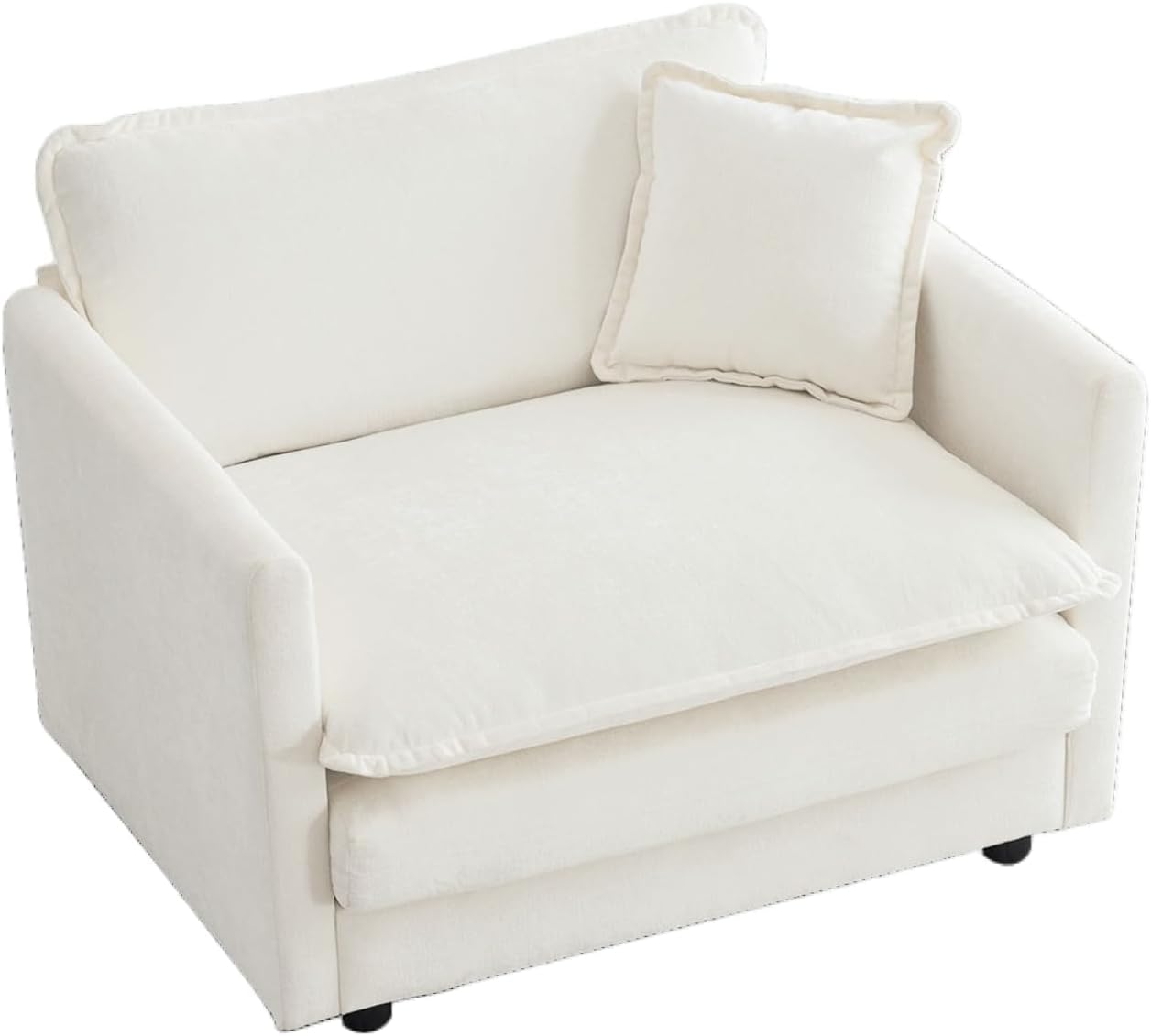 Amazon.com: Miscoos Chenille Oversized Accent Chair - 41.4”W Big Comfy ...