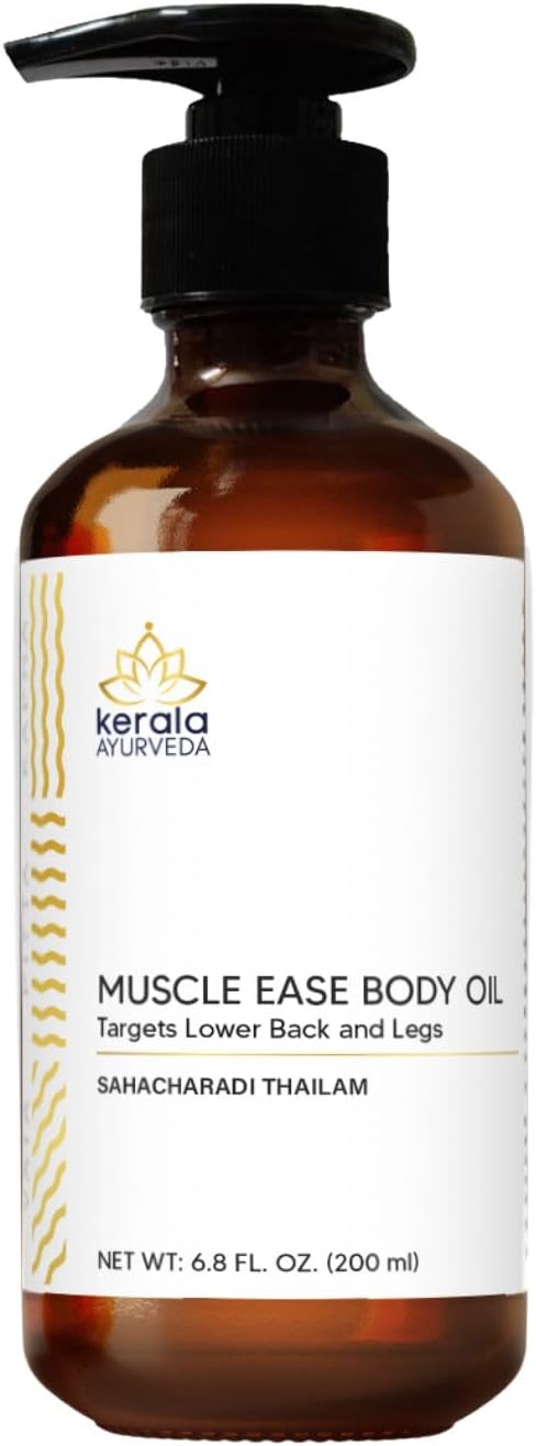 Kerala Ayurveda Sahacharadi Thailam - Ayurvedic Massage Oil - Relaxes & Soothes Sore Muscles of Lower Back and Legs, 6.76 Fl Oz