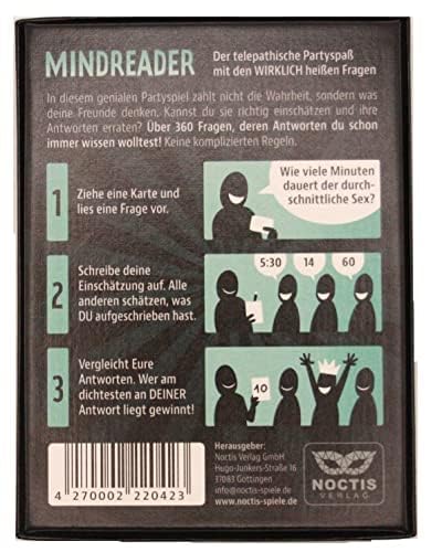 Noctis Verlag Mindreader, The Party Game for a Fun Game Evening with Friends, Card Game is Mandatory for Any Occasion - Image 4
