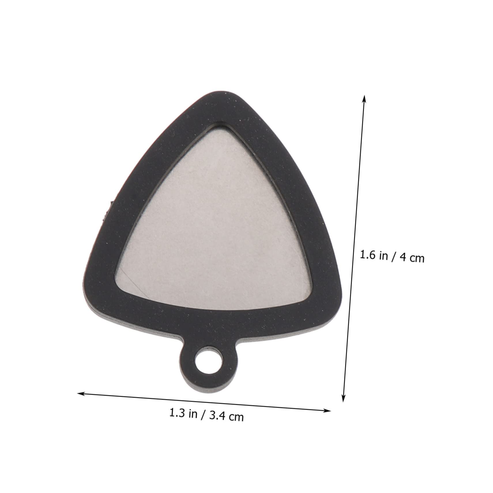ERINGOGO 1 Set Silicone Guitar Pick Holders Silicone Holders Stainless Steel Picks Portable Necklace Attachment Unique Engraved Patterns for Guitarists