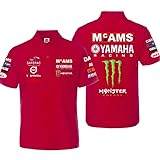 [YINENGA] ヤマハ バイク バイク 男女兼用 夏 ライディング ポロシャツ 半袖 Tシャツ トレンド-レッド||2x_l [並行輸入品]