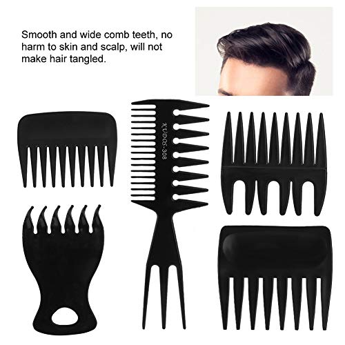 Pettine per capelli per uomo, 5 pezzi Pettine per