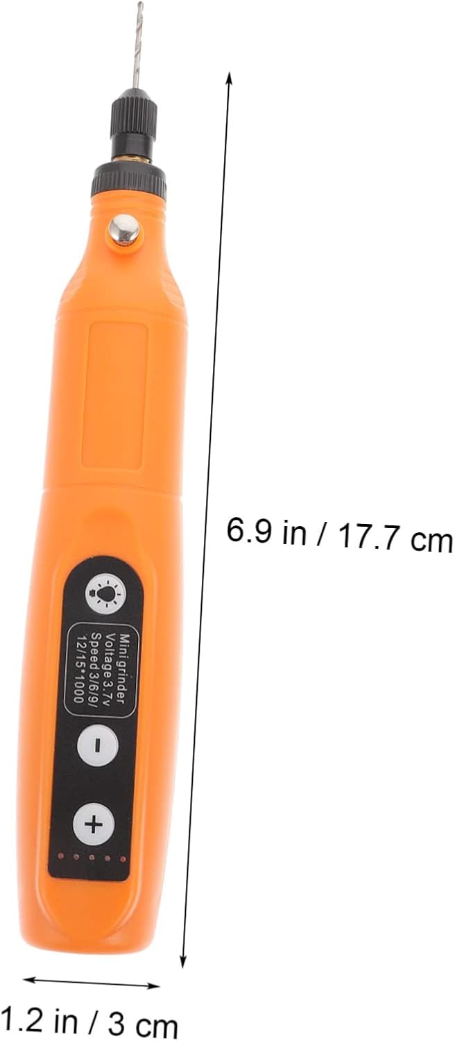 Tofficu Mini Cordless Rotary Tool Kit Usb Sanding Tool Electric Portable Nail Grinder Led Lamp