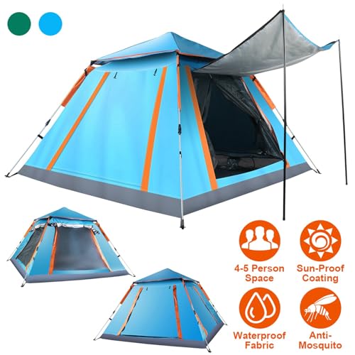 Carpa para camping impermeable para 4-5 personas miniatura 2