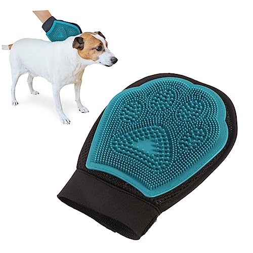 Parliky Pet Grooming Gloves for Dogs Cats Glove Efficient Deshedding Tool Massage Glove