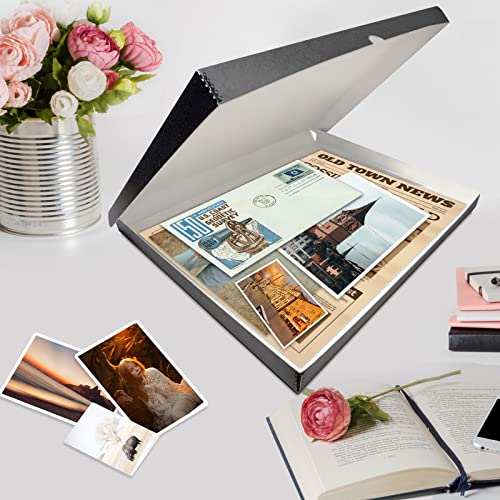 Lineco Archival Folio Storage Boxboard, Acid-Free With Metal Edges Boxboard, 11.5 X 14.5 X 1.75 Inches, Longevity Organize And Store Photos Documents Crafts Cards Magazines Prints Diy, Gray Exterior #TOP6