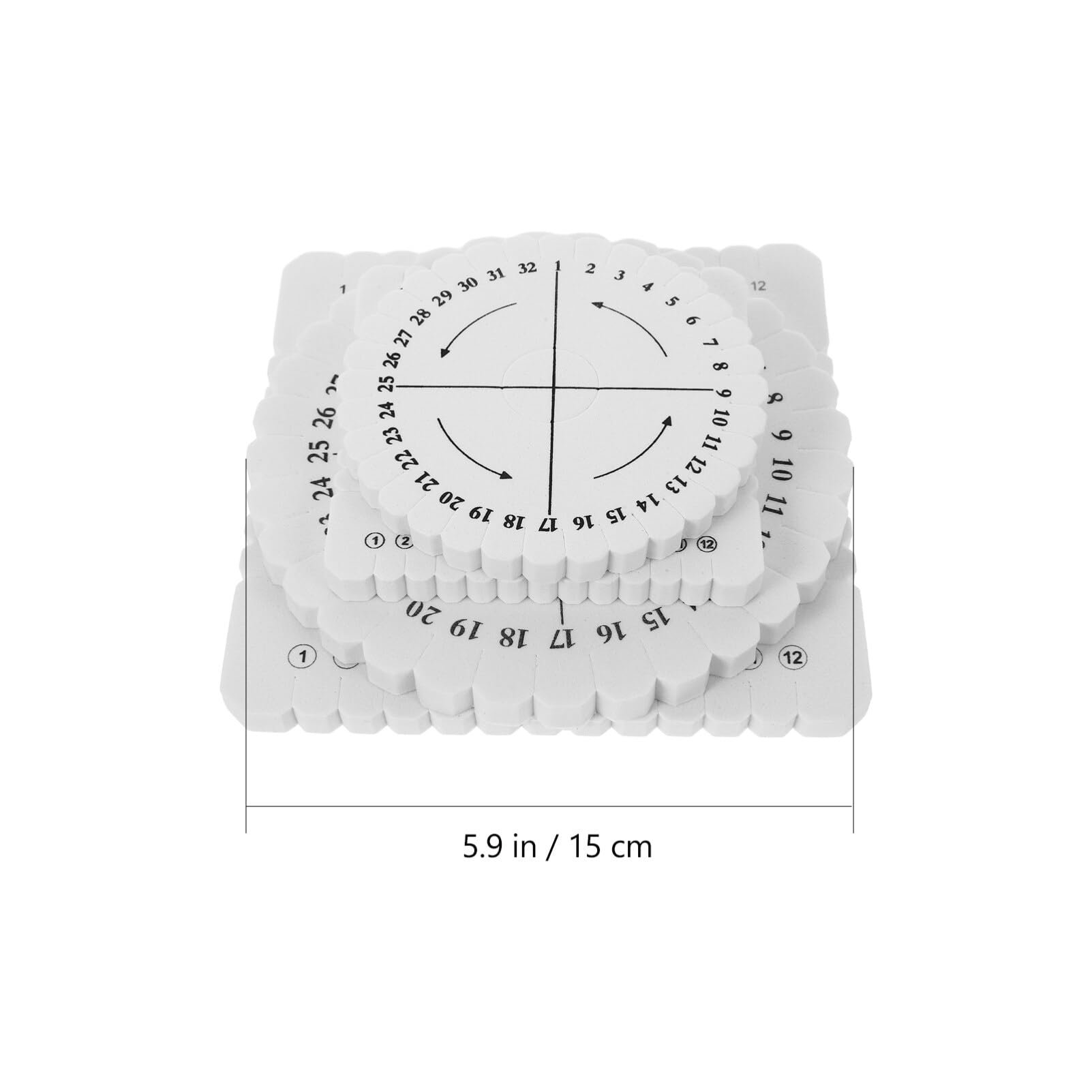 VILLCASE Wire Loom Friendship Bracelet Kits Beading Loom Board Set Disc for Jewelry Making Square Disk Knitting Rope Tools Rope Weaving Board Rope Weaving Disc Beaded 4pcs