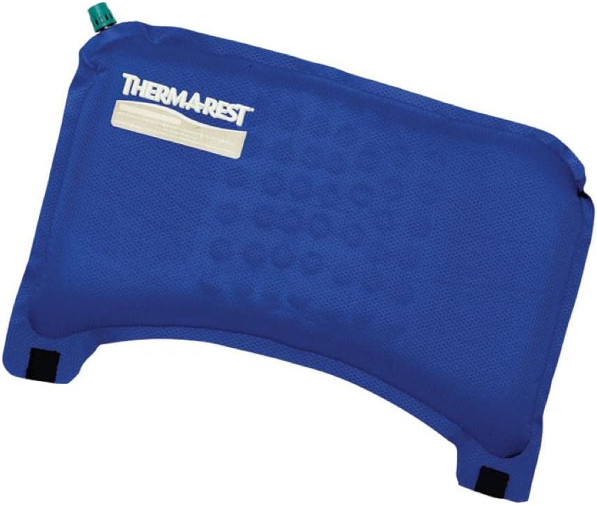 Therm-a-Rest Self-Inflating Travel Cushion for Comfort and Lumbar Support on Airplanes Blue, One Size