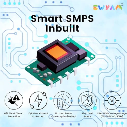Image of Home Assistant-Compatible 2-Gang WiFi Smart Switch by SWYAM | Made in India | Local Automation & Scene Control | No Hub Required | Control Lights & Appliances | 1 Year Warranty