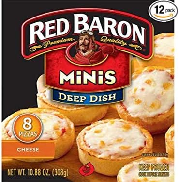 Red Baron Deep Dish Cheese Pizza, 10.88 Ounce -- 12 per case.