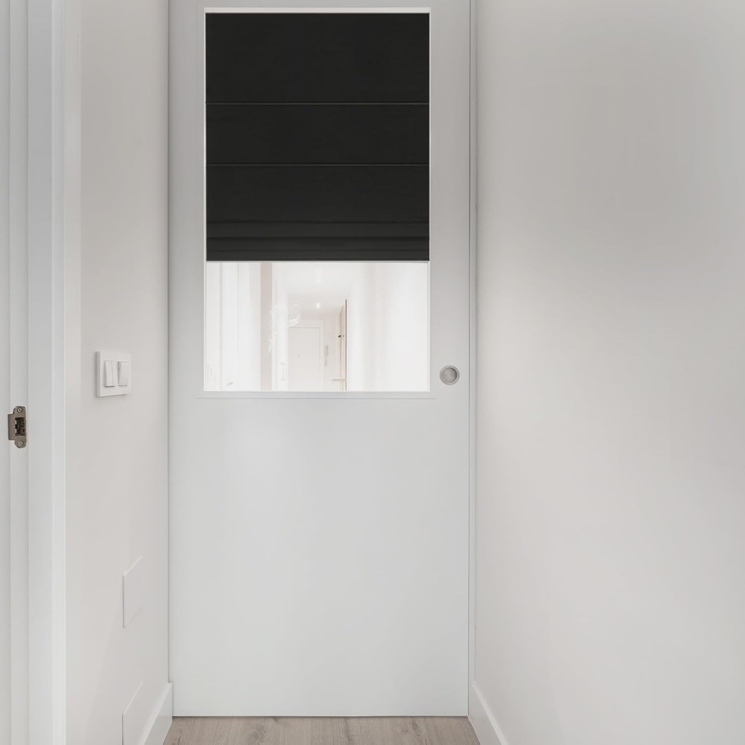Changshade Roman Shades for Indoor Windows Blackout Cordless Custom Size, Roman Blinds for Interior Window Black Out Room Darkening Inside Outside Mount Heat Light Blocking for Bedroom Living Room