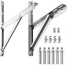 KJArrow Air Conditioner Bracket for 9000-36000BTU Condenser,Outdoor Wall Mounting Bracket Rust Free Stainless Steel Support Ductless Mini Split Air Conditioner Heat Pump System