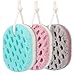 KECUCO 3 Pack Soft Bath Sponge for Women, Men, Kids, 100% Fiber Sponge Gentle & Soothing Body Sponge, Colourful & Extra Large Size with Fine, Soft, Rich Foam (Children/Kids)