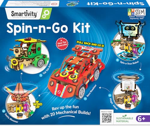 Smartivity 20in1 Spin-n-Go Kit for Kids Ages 6-7-8-9-10-11-12 I B...