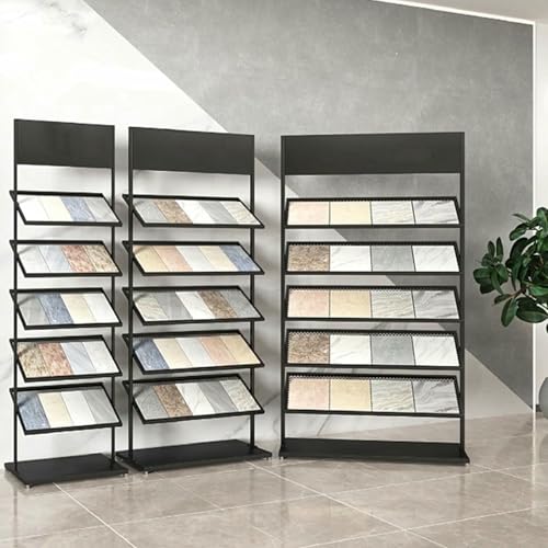 Présentoir de carrelage en métal multicouche pour échantillon