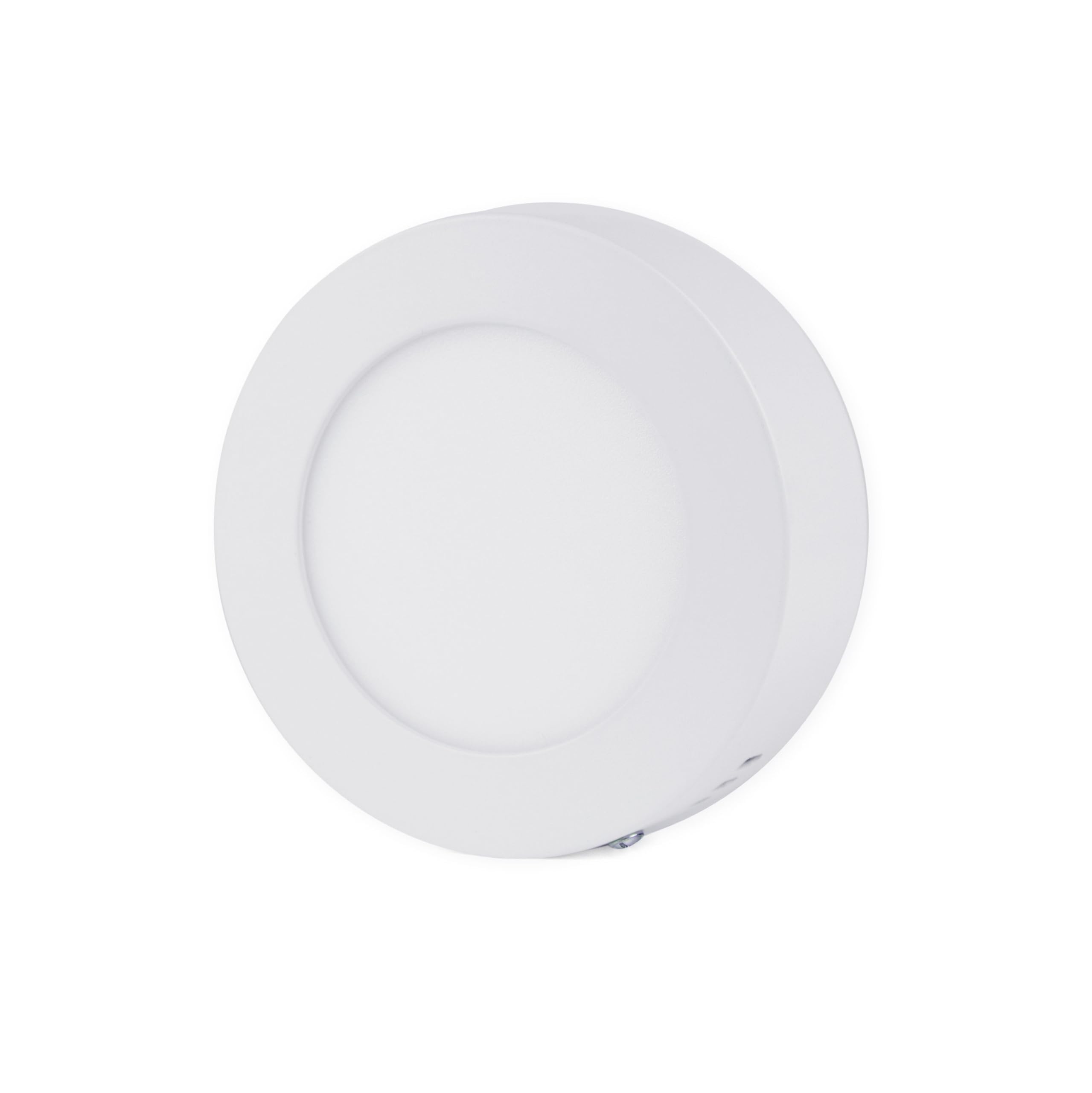 G.W.S® 6W Round Circle LED Surface Mounted Panel Downlight Ceiling Light Day White (6000K), LED Driver Included
