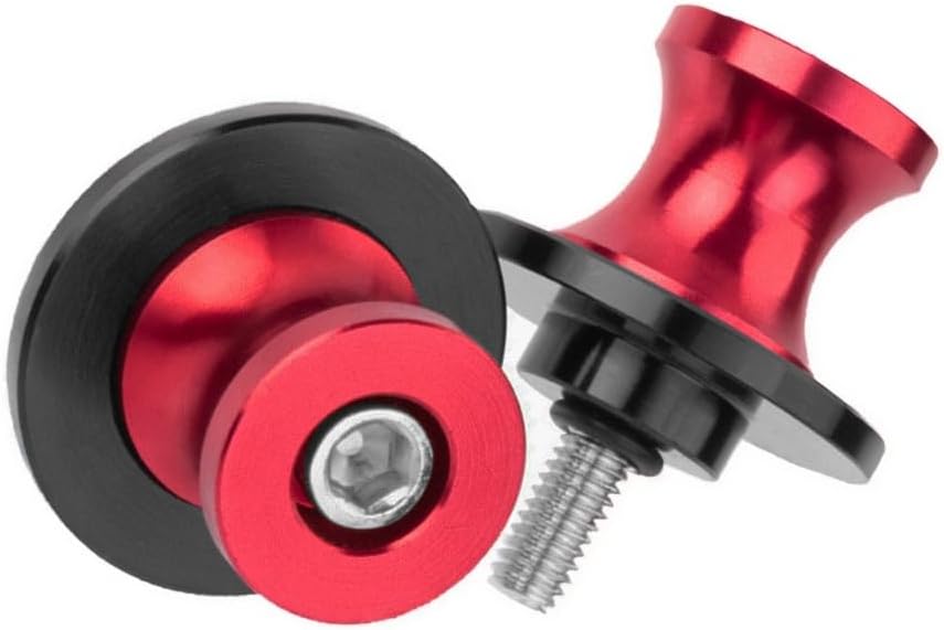 8MM Swingarm Spools Rear Sliders Stand For Ninja ZX6R 650 500 400 1100SX 1000SX ZX4R ZX10R Z900 Z650 Z500 Z400 CBR600RR CBR1000RR CBR900RR CBR954RR GSXR750 GSXR600 GSXR1000 GSXR1300 Red
