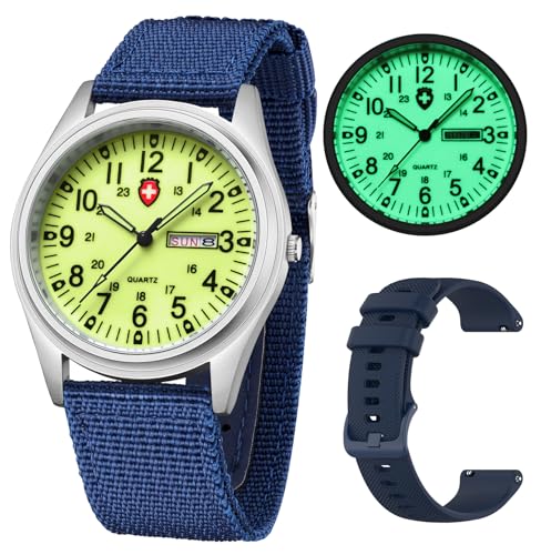Image of Gosasa Unisex Military Watches Sport Textile Nylon Strap Stylish Men Watch Luminous Fashion Watches Analog Display Quartz Waterproof Casual Wristwatch