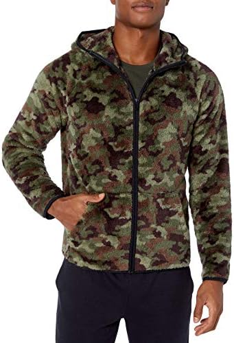 Sherpa Fleece Jacket, Camo 