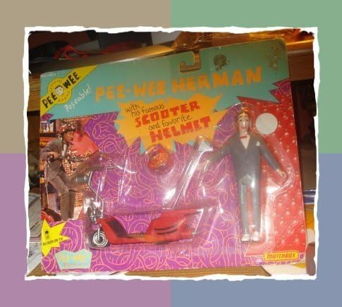official pee wee brand pee wee herman scooter set on card by matchbox by pee wee playhouse