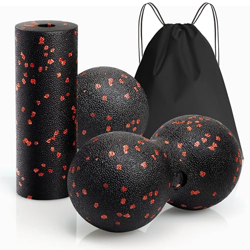 Faszienball und Faszienrolle Set, Kleiner Massageball Fazienrolle für...