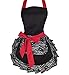 Black Temptation Tablier de Cuisine Shop Tablier Femme Vintage Tablier Princesse, Dentelle Noire
