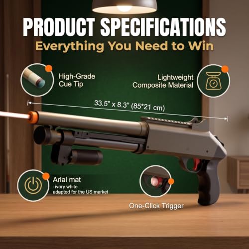 Pool Stick Cue Gun billiard cue gun para todos niveles miniatura 2