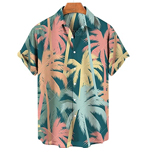Chemise hawaïenne d'été pour hommes à séchage rapide pour la plage