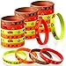Camping Party Favors Silicone Bracelets Happy Camper Party Rubber Wristbands Camping Theme Rubber Bracelets for Camping Adventure Birthday Party Supplies and Decorations (24)