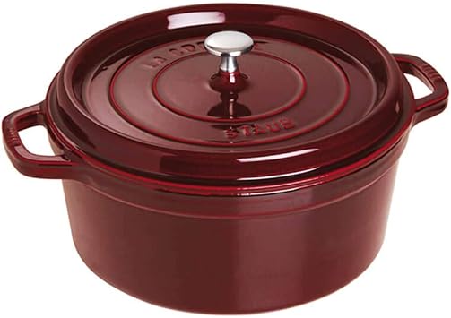 staub 40509-359 Pico Cocotte, Round, 10.2 inches 26 cm, Grenadine Red