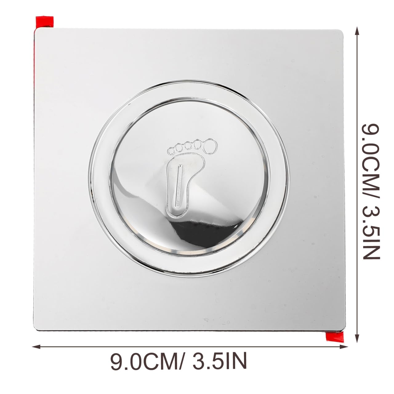 HOMSFOU Bathtub Drain Plug 3.54 Inch Sink Stopper with Hair Filter Panel Step-on Closure for Leak Prevention and Easy Cleaning Bathroom Floor Drain Accessory - Image 2