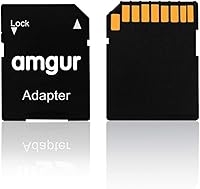 Vista 2 de Adaptador de tarjeta micro SD a tarjeta SD, tarjeta TF Micro SDHC a SD SDHC adaptador funciona con tarjetas de memoria para cámaras antiguas, PDA