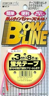 线条胶带 3毫米宽×8米卷 荧光红