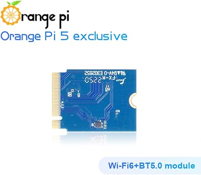 Orange Pi 5 WiFi 6.0 Bluetooth 5.3 Module with Antenna Only for Orange Pi 5 WiFi Card