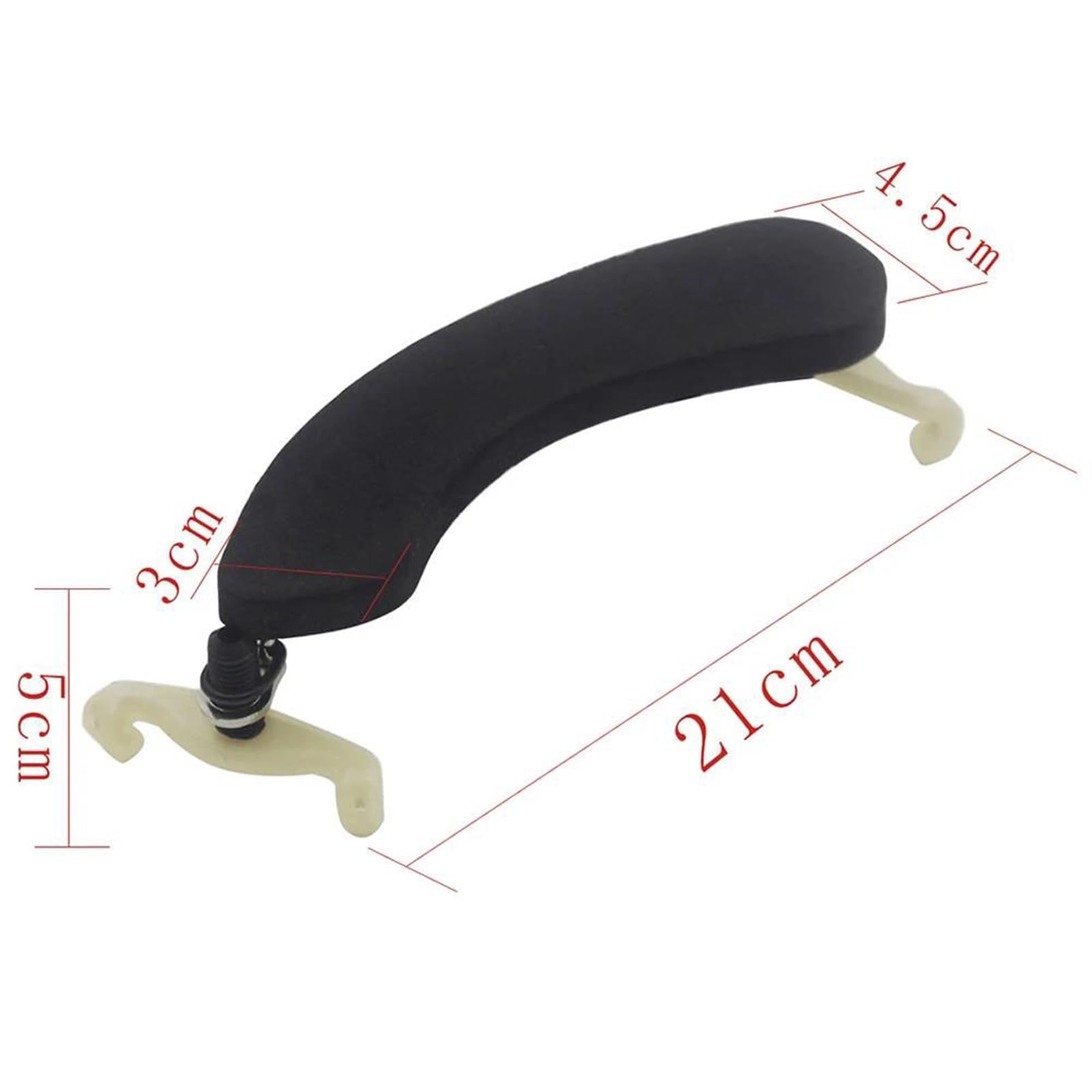 Accesorios para violín 3/4 4/4 reposapiés de violín ajustable profesional reposapiés de violín reposabrazos almohadilla de esponja de plástico piezas de accesorios de violín