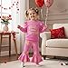 Socutebabe Toddler Baby Girl Valentines Day Outfit Fries Before Guys Sweatshirt Long Sleeve Pullover Flare Pants Cute Clothes (Rose Red, 12-18 Months)