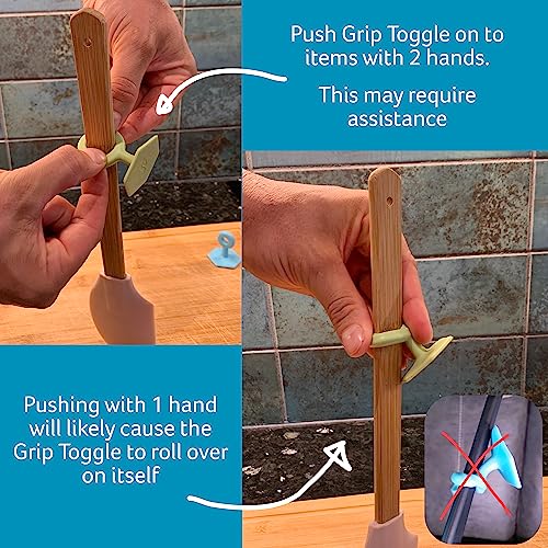 image for Single Handed Grip Toggle 8 Pack - Essential Adaptive Aid for Limited 