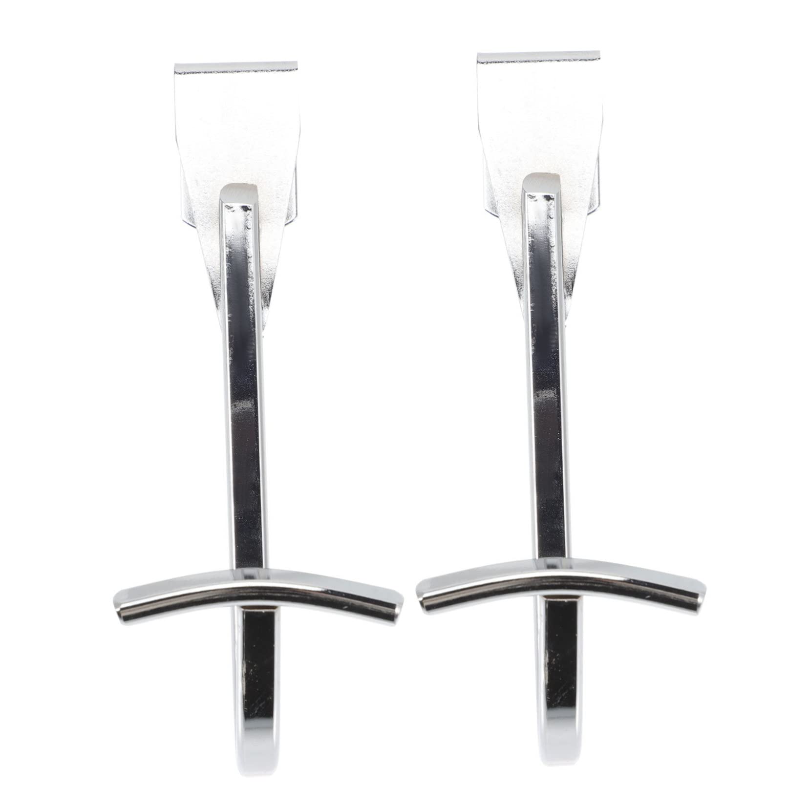 Happyyami 2sets 2pcs Over Door Hooks Hangers for Clothes Towels Accessories for Kitchen Cabinets Bathroom Doors and Closets Space Saving Storage 2pcs*2