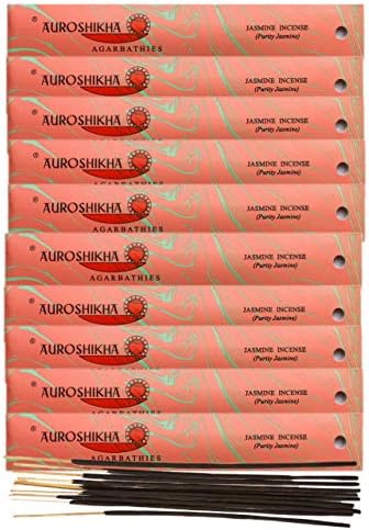 Auroshikha Marbling Incense ~ Purity Jasmine ~ (10 Pack - Total of 100 Gram)