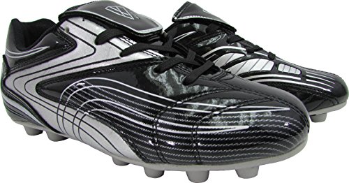 Vizari Men's Striker Fg Soccer Shoe, Black/Silver, 9.5 M Us #TOP4