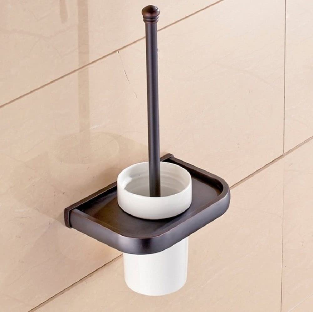 Moderno juego de accesorios de baño de latón de oro rosa que incluye toallero, soporte para papel higiénico, soporte para cepillo de dientes y accesorios de baño, elegante acabado negro, elegante y